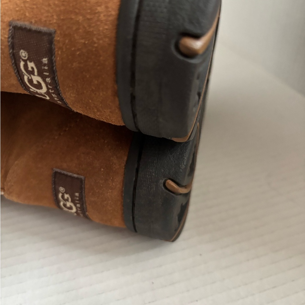 UGG Ultimate Cuff Tall Chestnut Brown Winter Boots Womens Size 7 - Picture 4 of 9